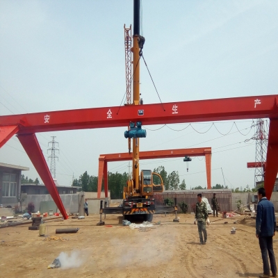 Mh电动葫芦门式起重机安装完成并使用